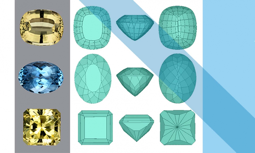 برش سنگ های قیمتی : جواهرات با برش تجاری